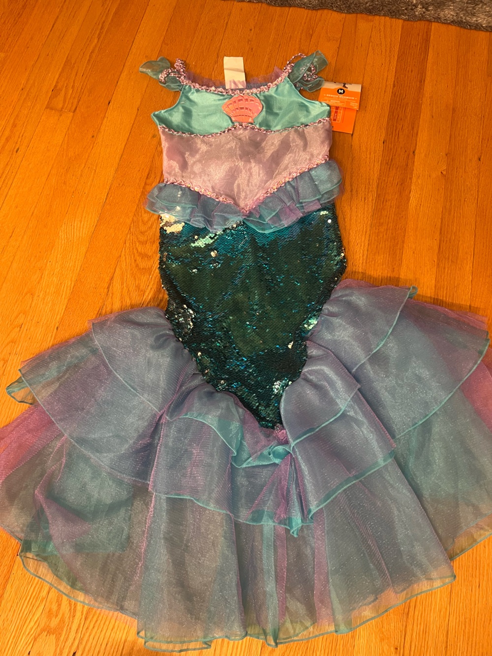 Girls' Teal & Purple/Pink Sequin Tutu mermaid Dress Halloween, dress up, party